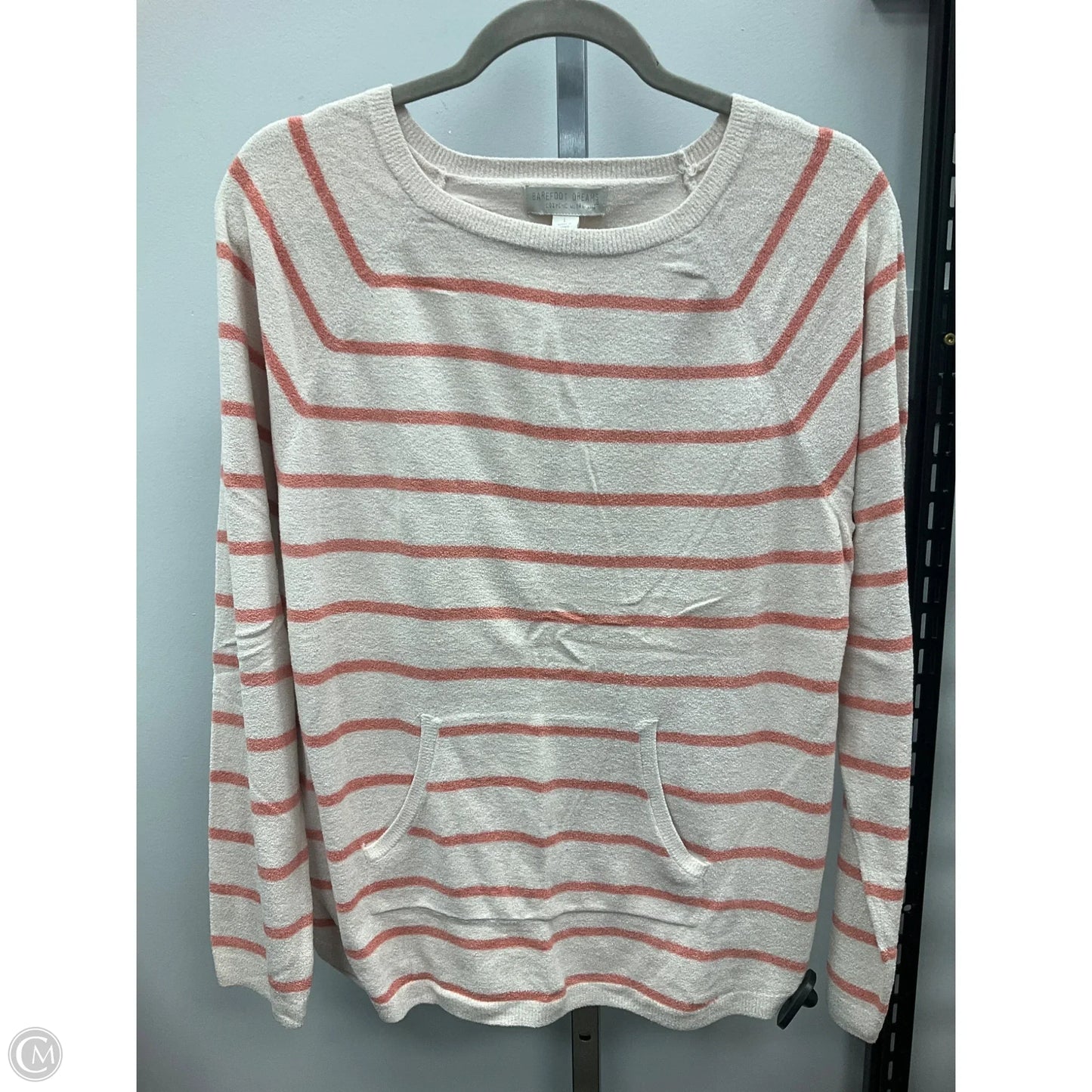Top Long Sleeve By Barefoot Dreams In Striped Pattern, Size: L