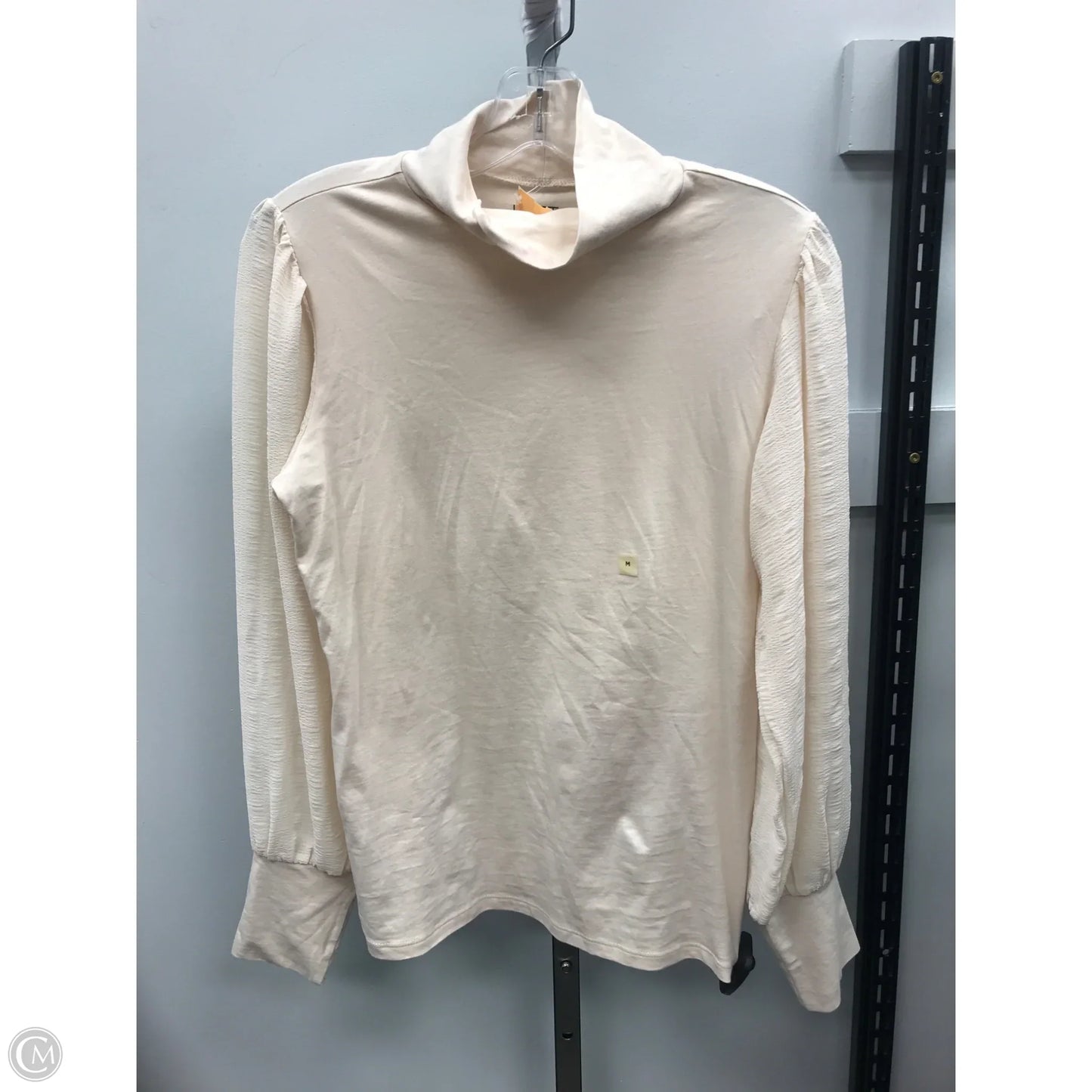 Top Long Sleeve By Loft In Cream, Size: M