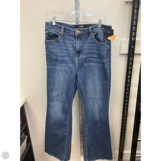 Jeans Flared By Liverpool In Blue Denim, Size: 8