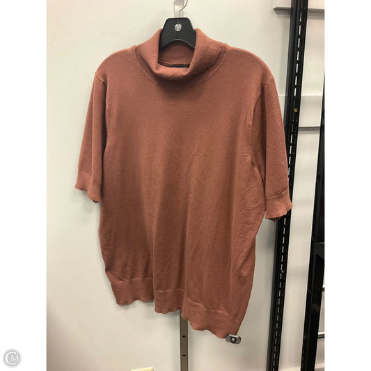 Top Short Sleeve By Torrid In Brown, Size: 3x