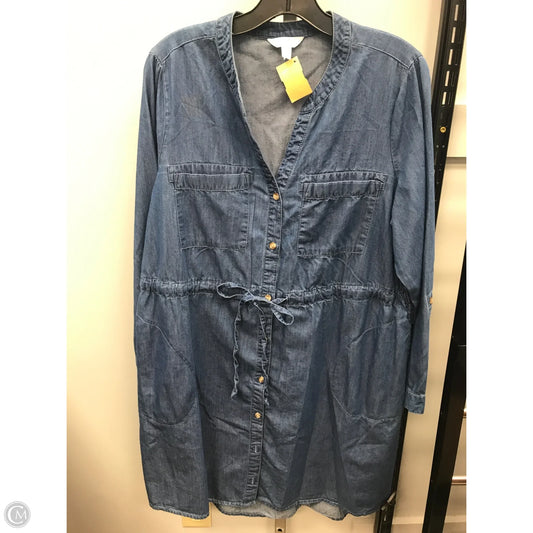 Dress Casual Short By Time And Tru In Blue Denim, Size: L