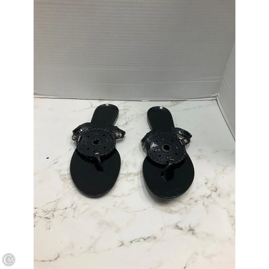 Sandals Flats By Jack Rogers In Black, Size: 8