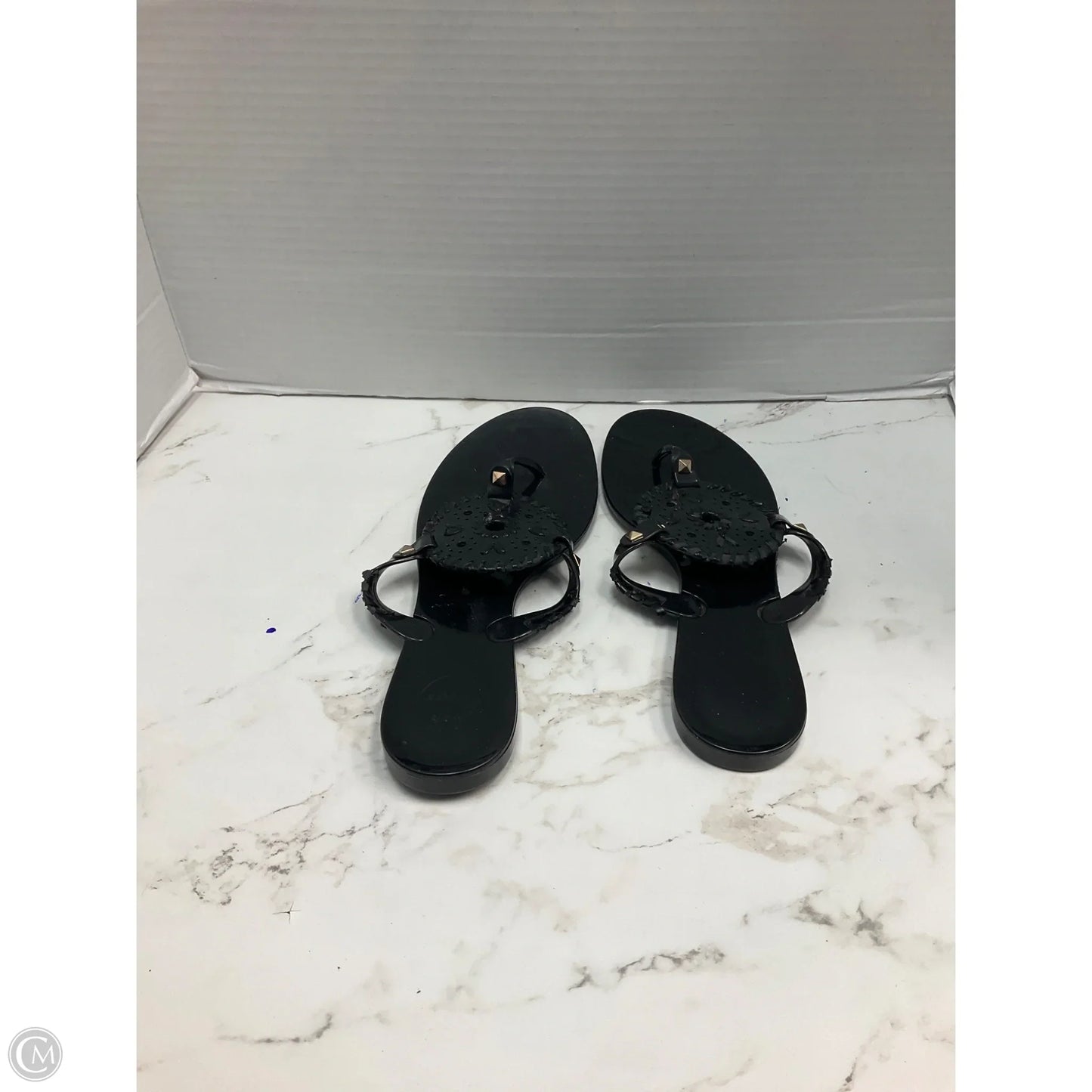 Sandals Flats By Jack Rogers In Black, Size: 8
