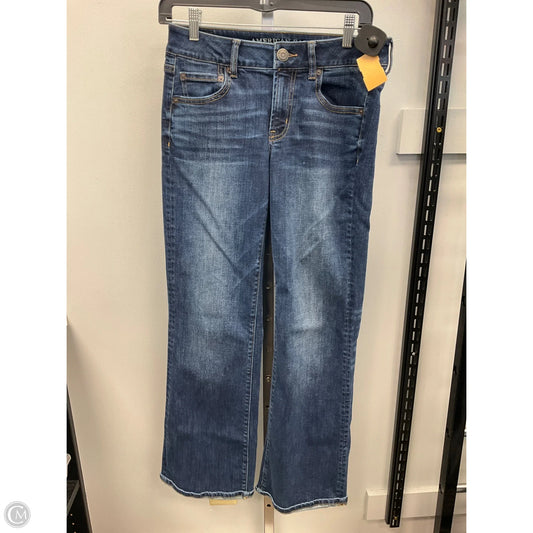 Jeans Boyfriend By American Eagle In Blue Denim, Size: 6