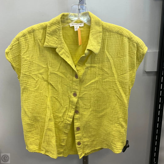 Top Short Sleeve By Beachlunchlounge In Chartreuse, Size: Xs