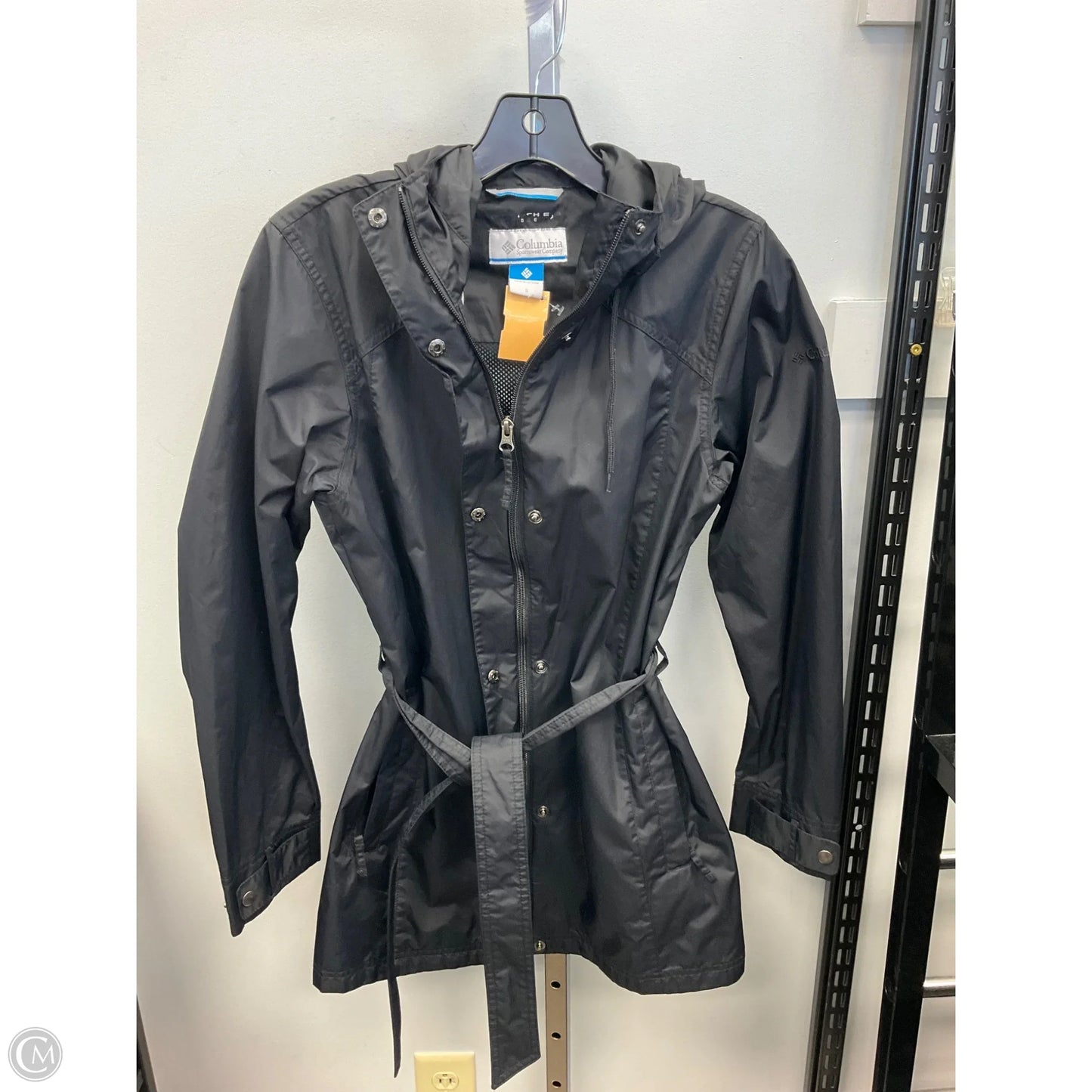 Jacket Windbreaker By Columbia In Black, Size: S