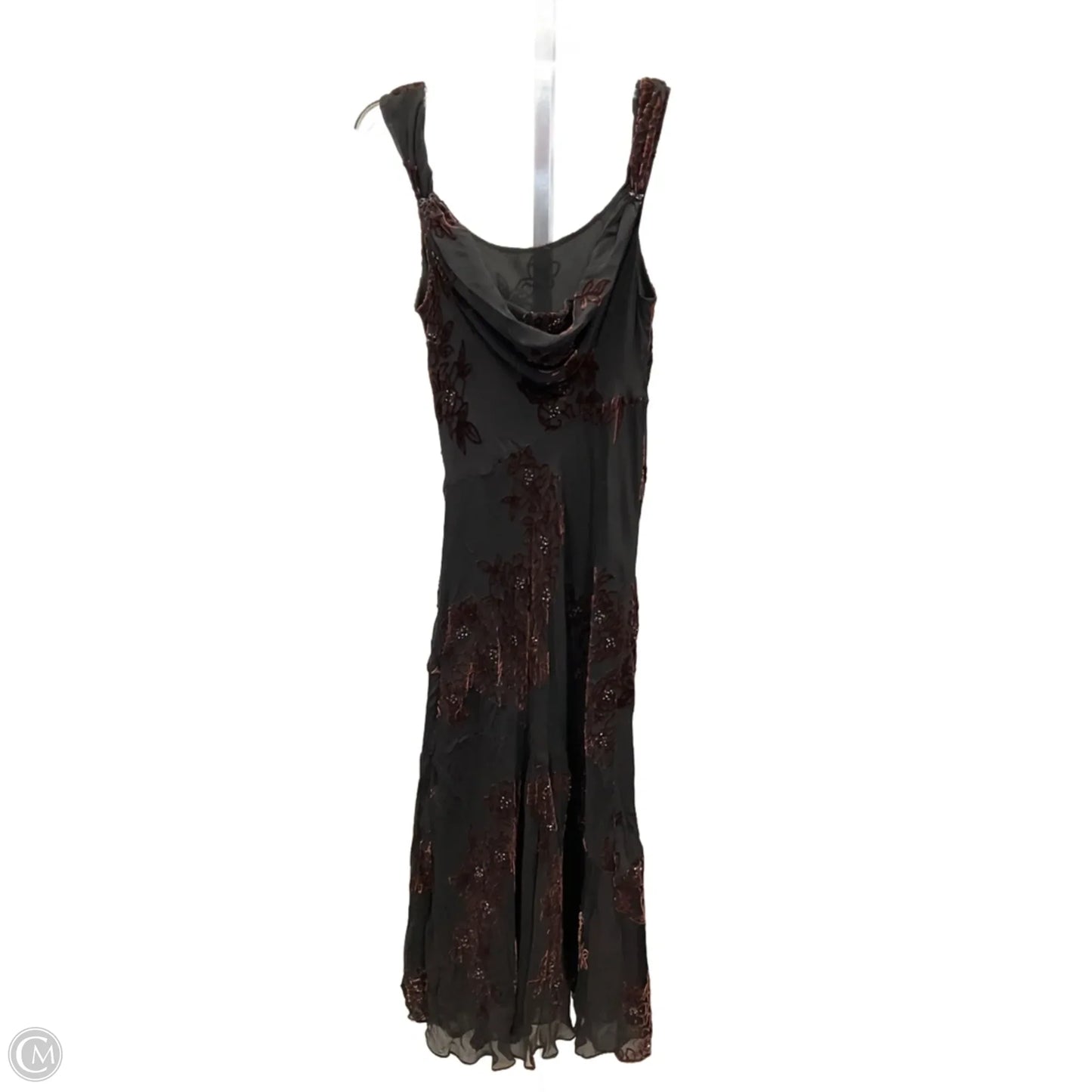 Dress Party Midi By Jones New York In Black & Blue, Size: 12