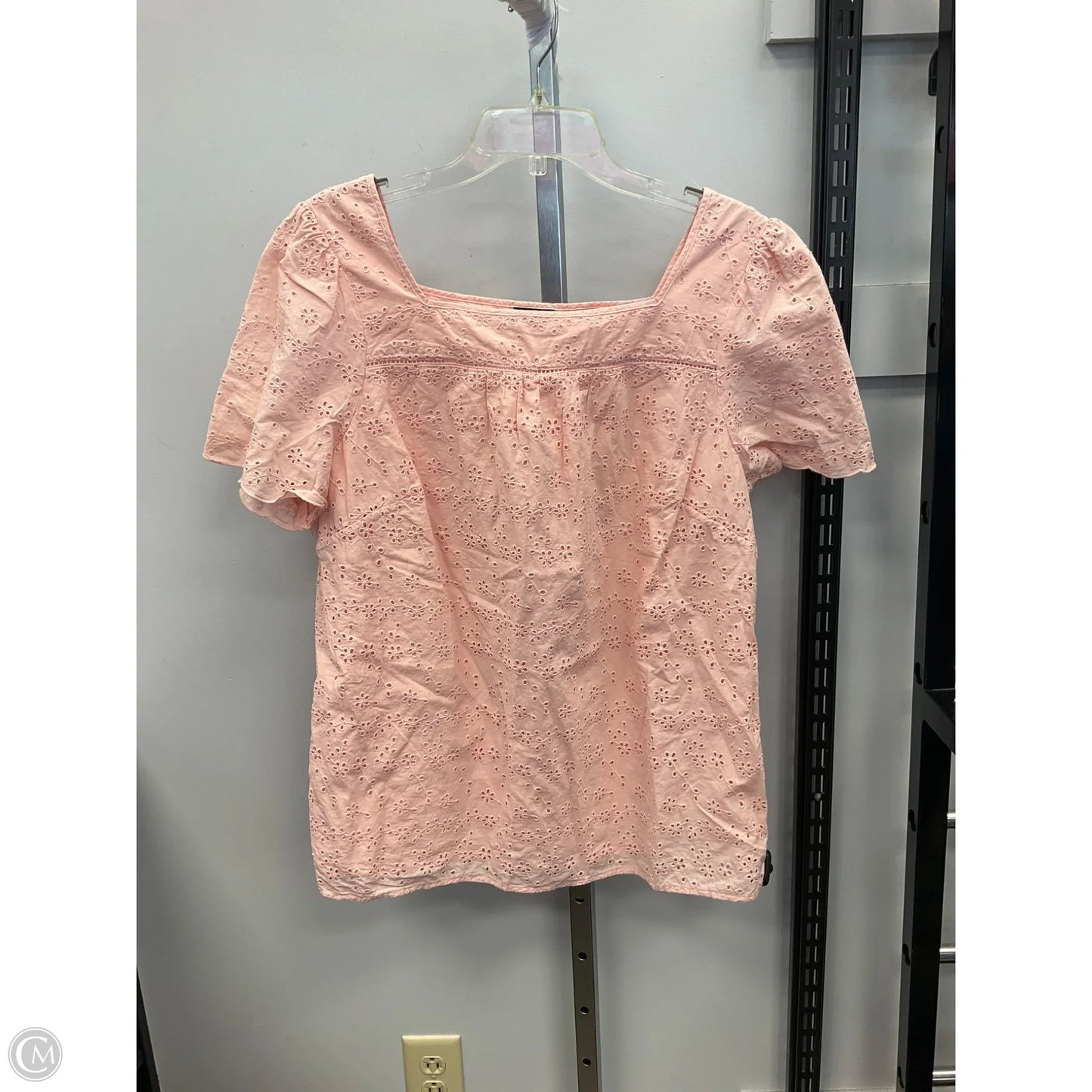 Top Short Sleeve By Talbots In Peach, Size: 1x