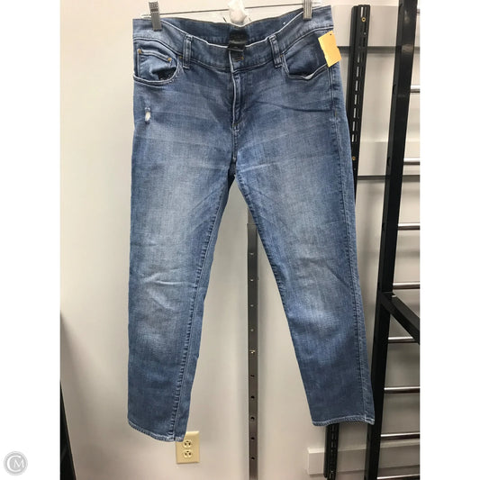 Jeans Straight By Ann Taylor In Blue Denim, Size: 10
