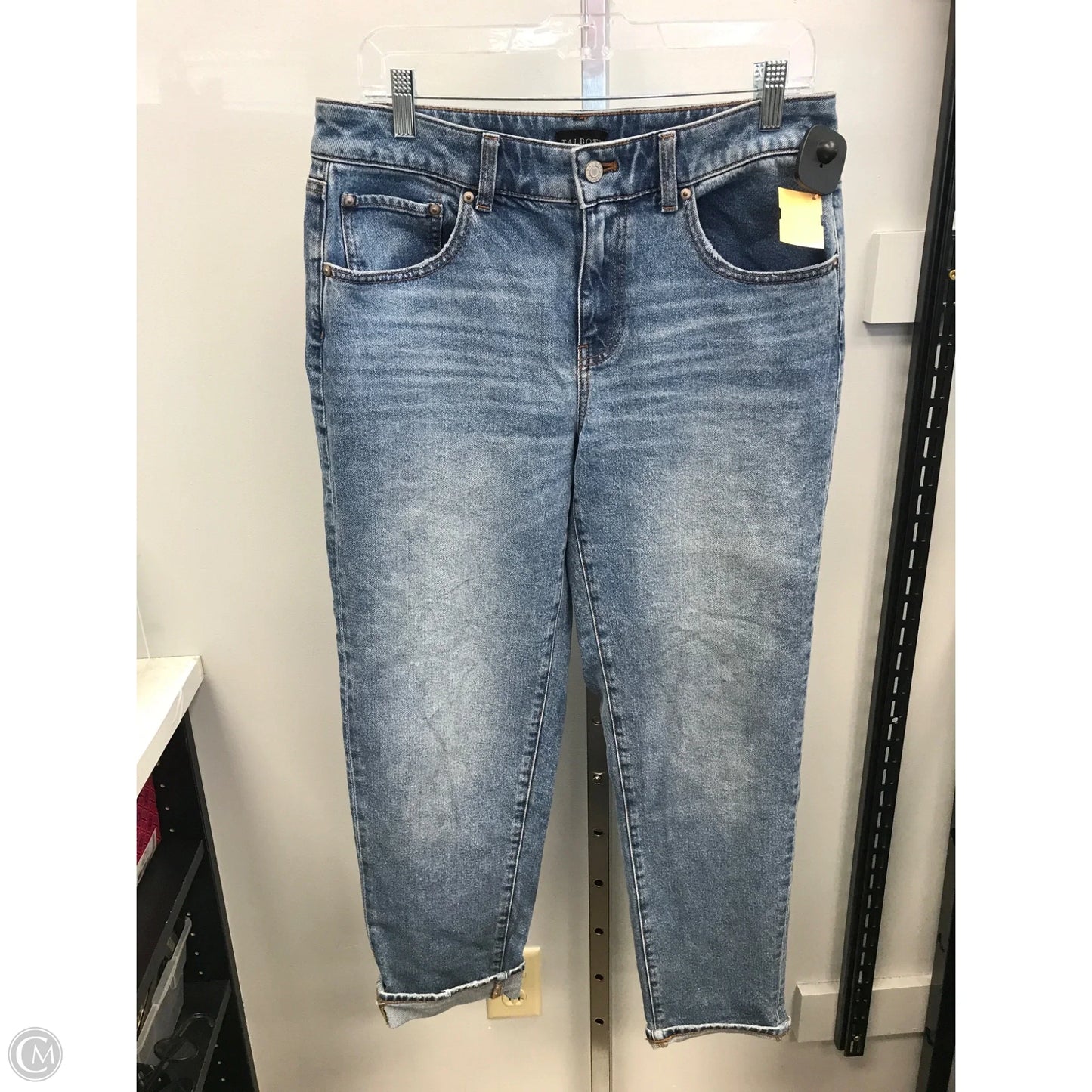 Jeans Straight By Talbots In Blue Denim, Size: 6