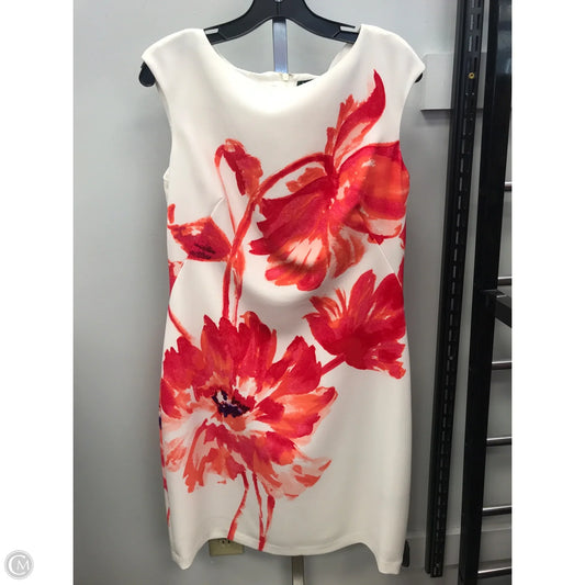 Dress Casual Short By Lauren By Ralph Lauren In Orange & Pink, Size: 12