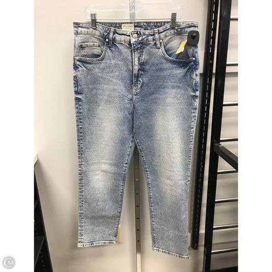 Jeans Straight By Pilcro In Blue Denim, Size: 14