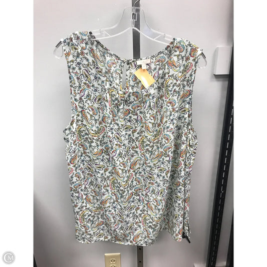 Top Sleeveless By Talbots In Floral Print, Size: 3x
