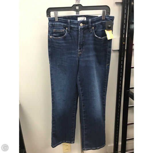 Jeans Straight By Good American In Blue Denim, Size: 6