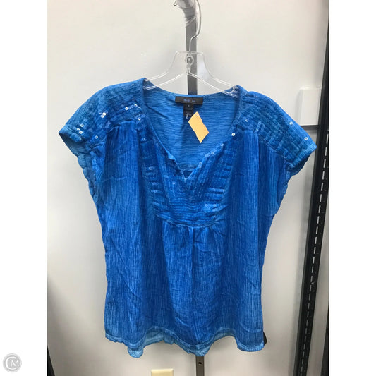 Top Short Sleeve By Style And Company In Blue, Size: M