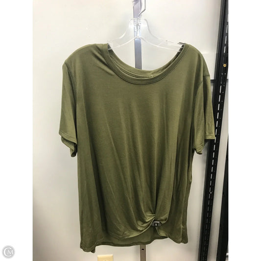 Top Short Sleeve Basic By Old Navy In Green, Size: Xxl