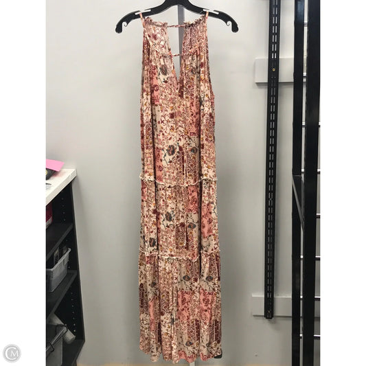 Dress Casual Maxi By Cmc In Multi-colored, Size: L