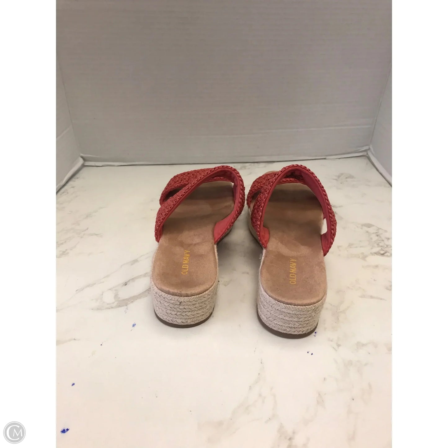 Sandals Heels Platform By Old Navy In Orange, Size: 7