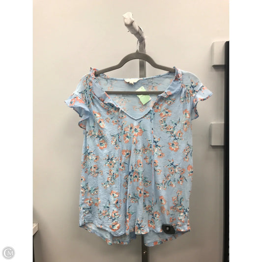 Top Sleeveless By Lucky Brand In Floral Print, Size: L