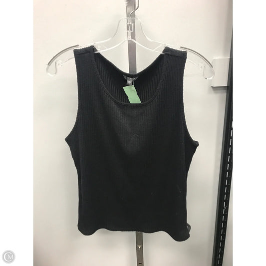 Top Sleeveless By Guess In Black, Size: L