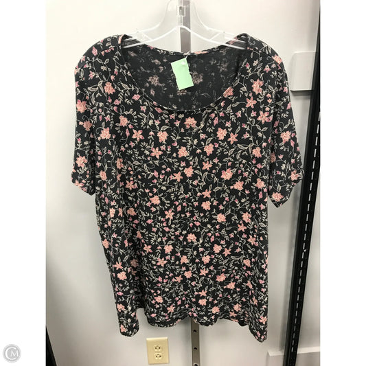 Top Short Sleeve By Pure Jill In Floral Print, Size: 2x