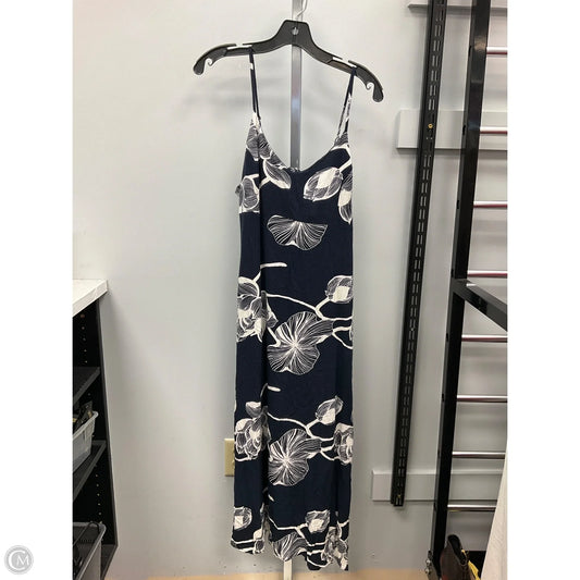 Dress Casual Midi By Cmc In Navy, Size: L