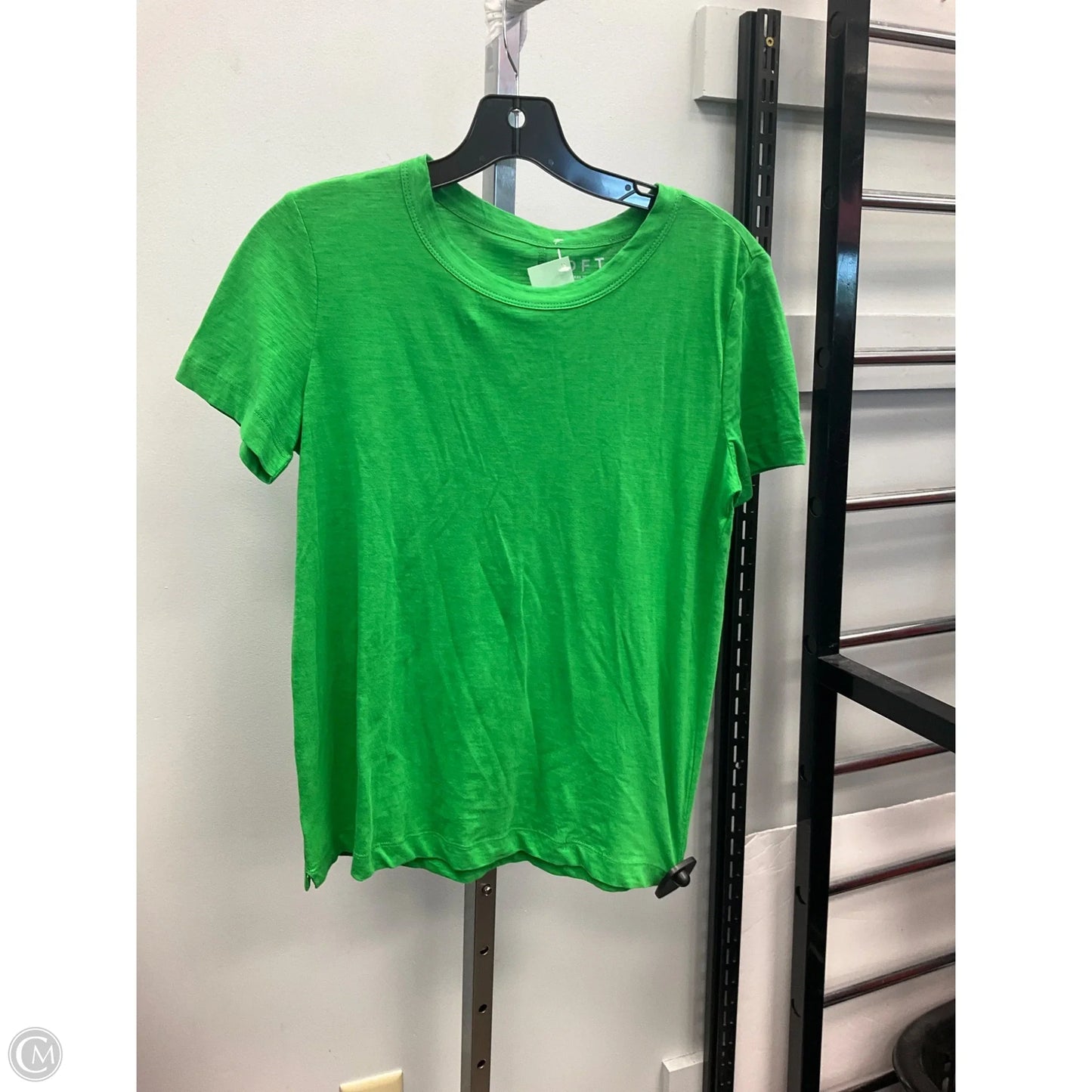 Top Short Sleeve Basic By Loft In Green, Size: Xs