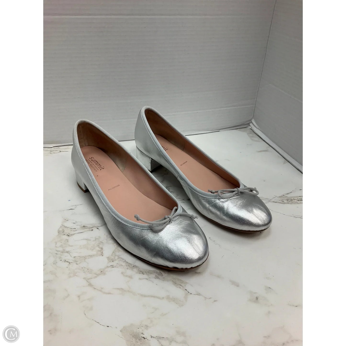 Shoes Heels Block By White Mountain In Silver, Size: 11