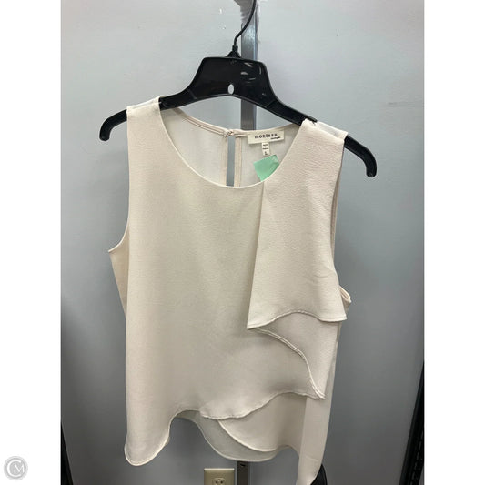 Top Sleeveless By Monteau In Cream, Size: L