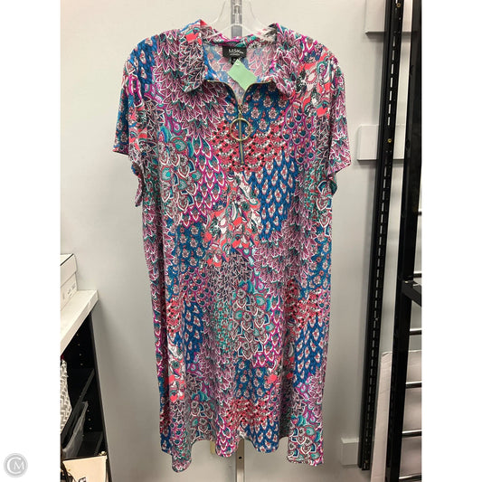 Dress Casual Short By Msk In Multi-colored, Size: 3x