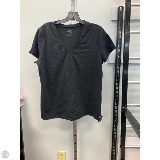 Top Short Sleeve Basic By Talbots In Black, Size: Xl