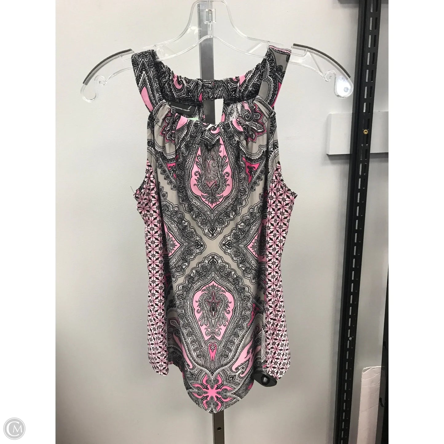 Top Sleeveless By Inc In Grey & Pink, Size: S