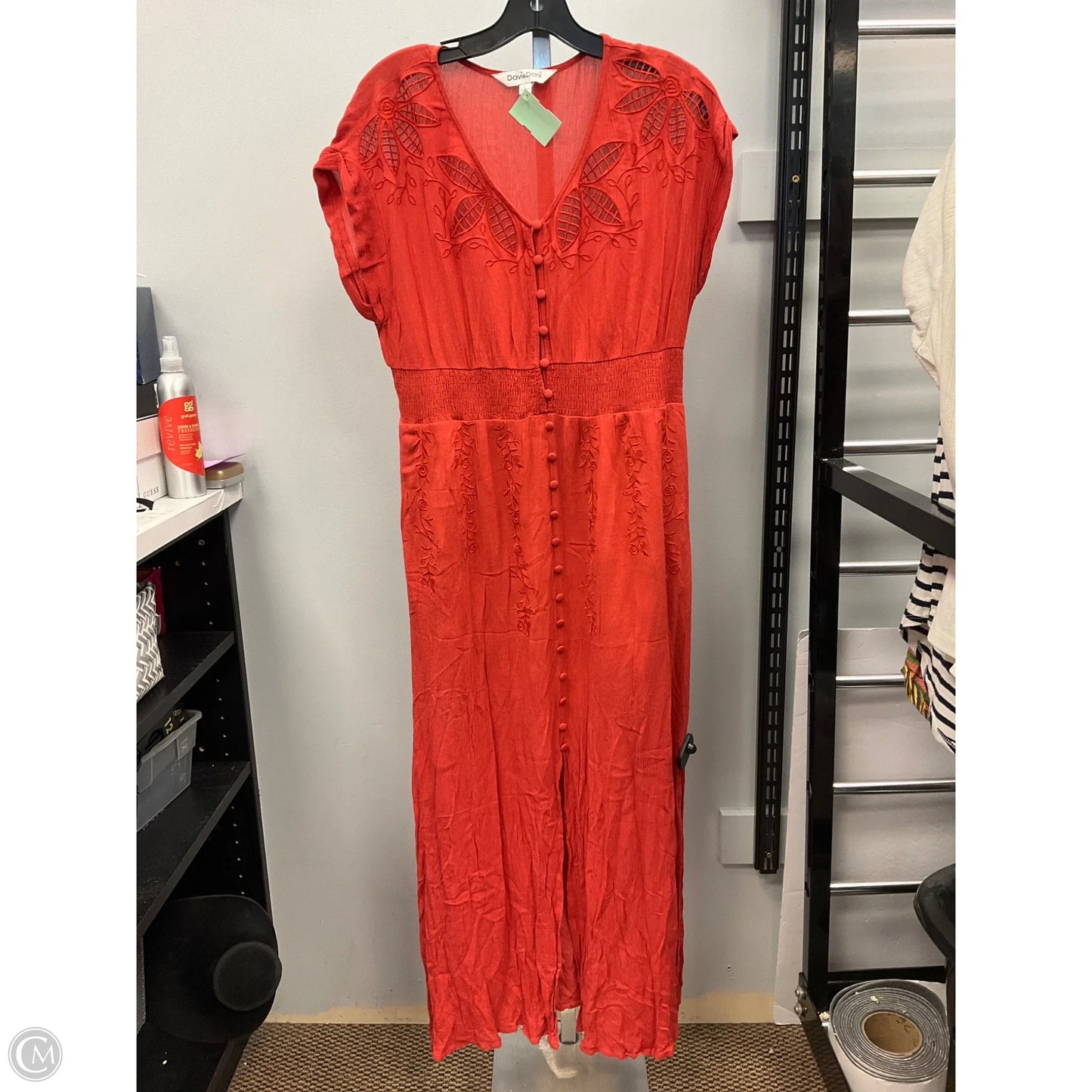 Dress Casual Midi By Davi & Dani In Copper, Size: L