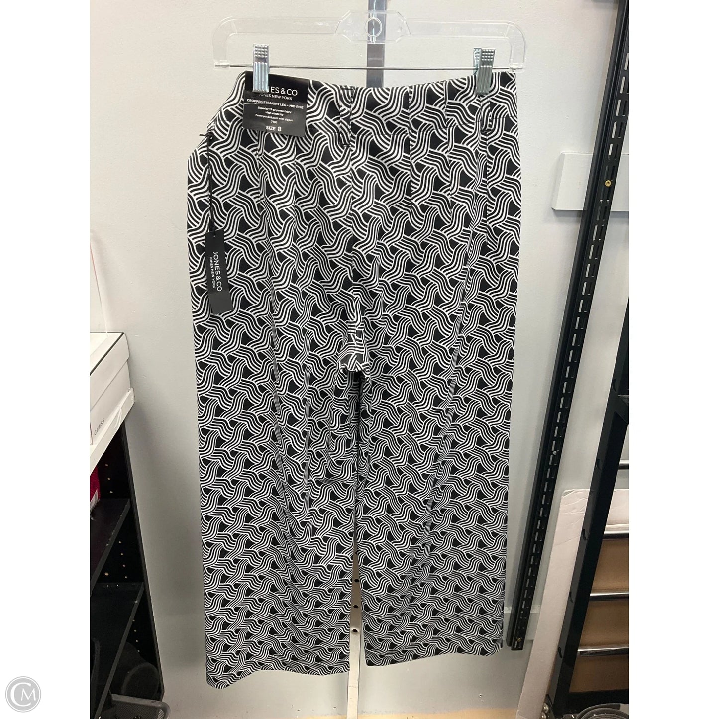 Pants Wide Leg By Jones New York In Black & White, Size: 8