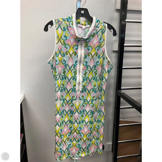 Dress Casual Short By Cmc In Green & Pink, Size: L