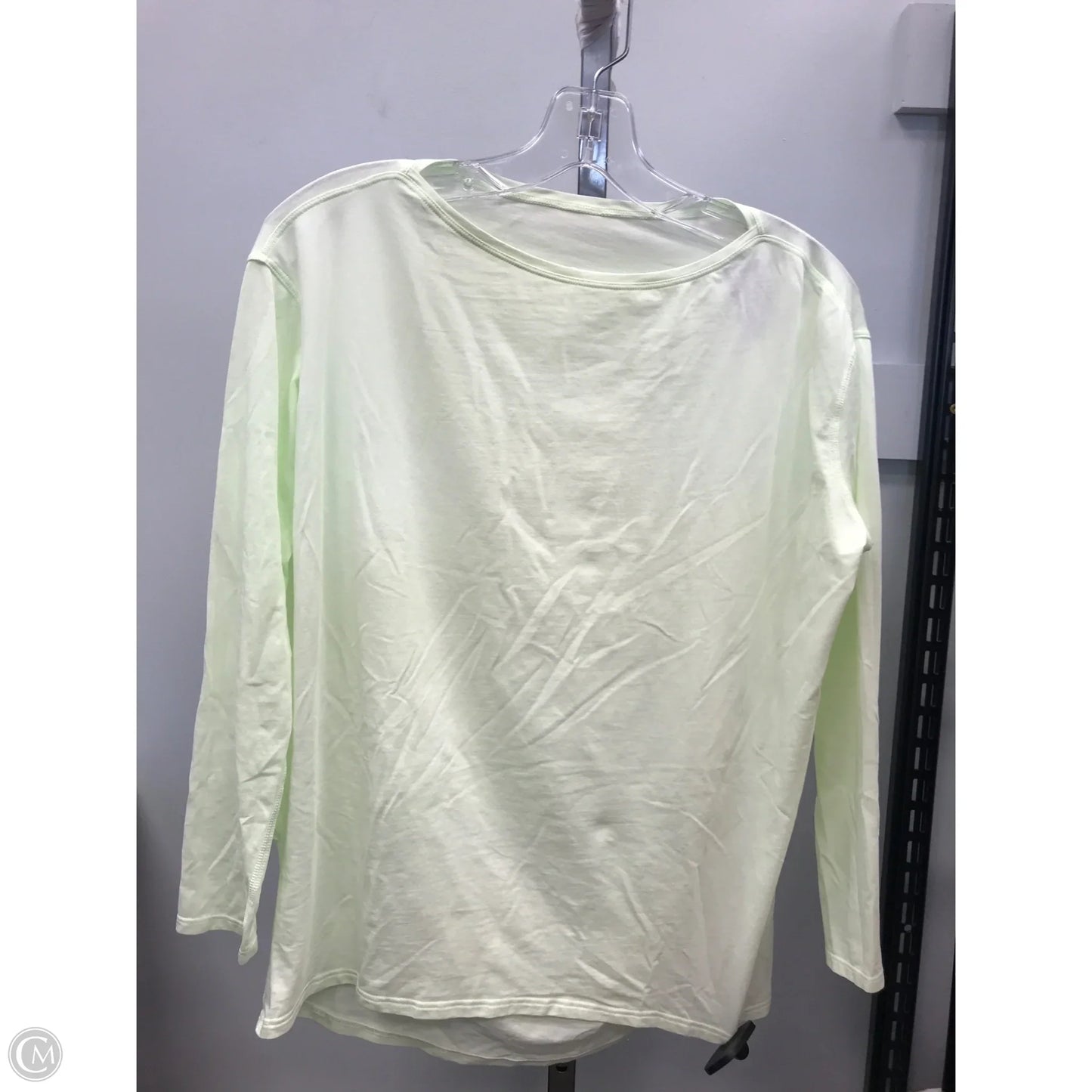 Athletic Top Long Sleeve Crewneck By Lululemon In Green, Size: M