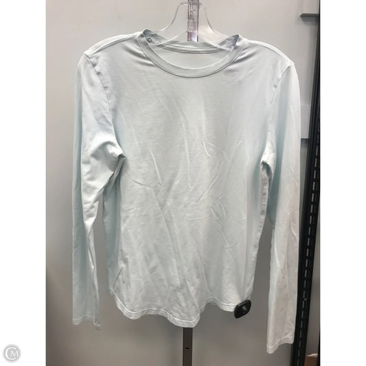 Athletic Top Long Sleeve Crewneck By Lululemon In Blue, Size: M