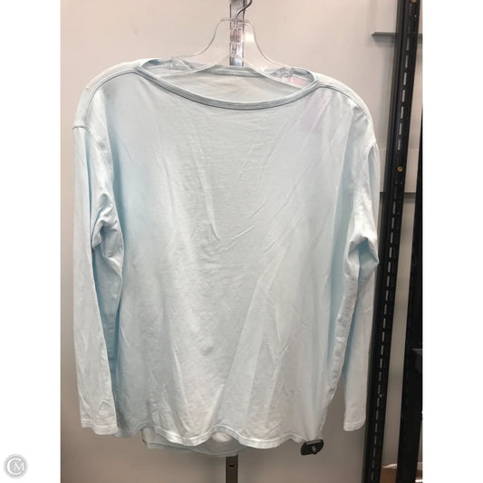 Athletic Top Long Sleeve Crewneck By Lululemon In Blue, Size: M