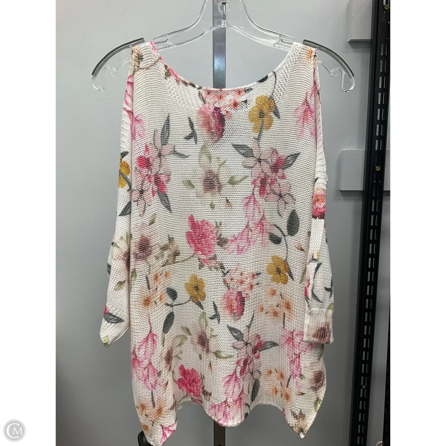 Top Short Sleeve By Cmc In Floral Print, Size: M