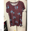 Top Short Sleeve By Apt 9 In Maroon, Size: M