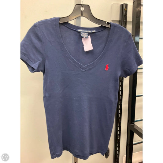 Top Short Sleeve Basic By Ralph Lauren Blue Label In Navy, Size: M