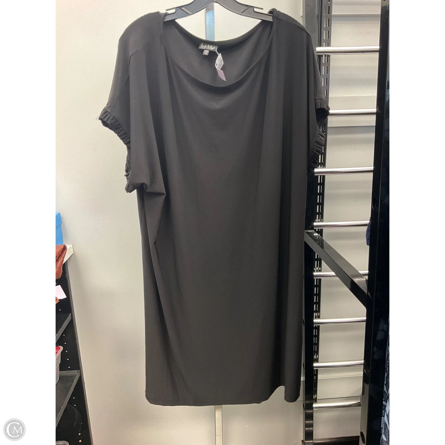 Dress Casual Short By Nicole Miller In Black, Size: 2x