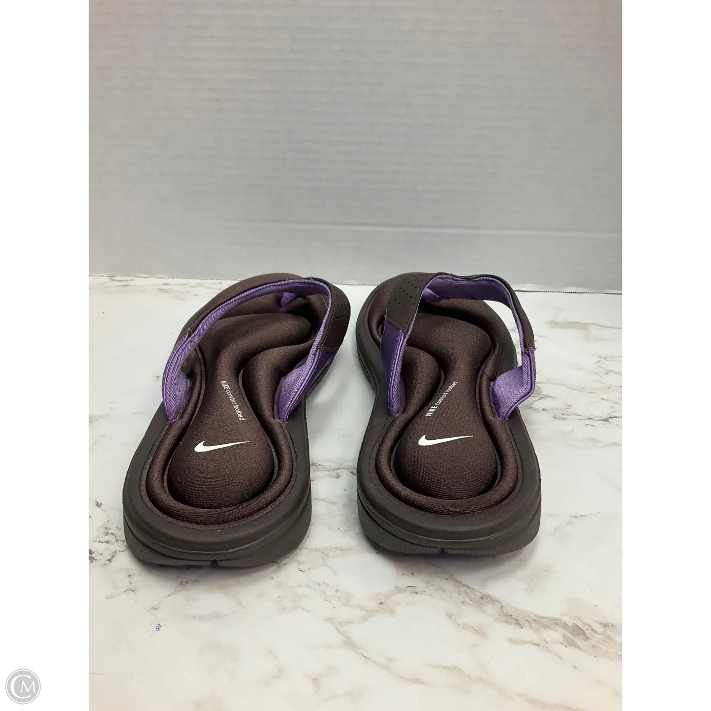 Sandals Flats By Nike In Brown, Size: 8