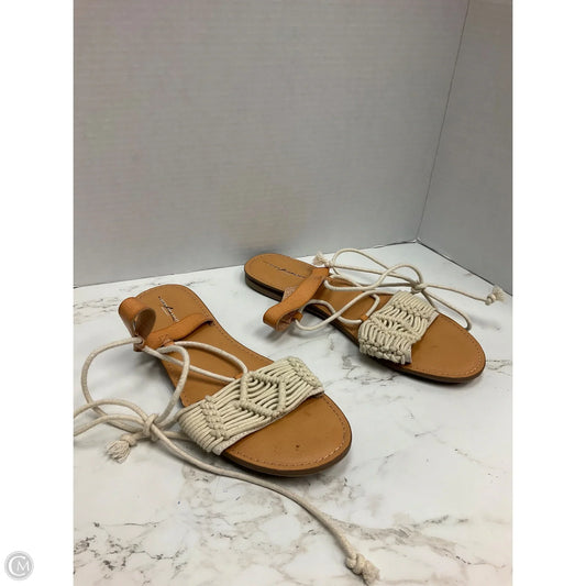 Sandals Flats By American Eagle Shoes In Cream, Size: 10