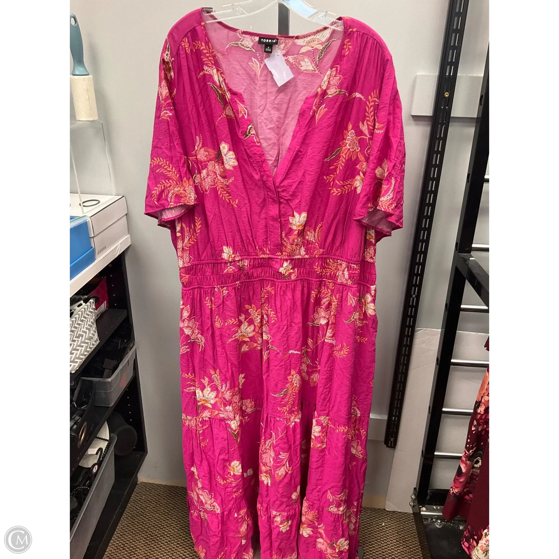 Dress Casual Midi By Torrid In Pink, Size: 4x