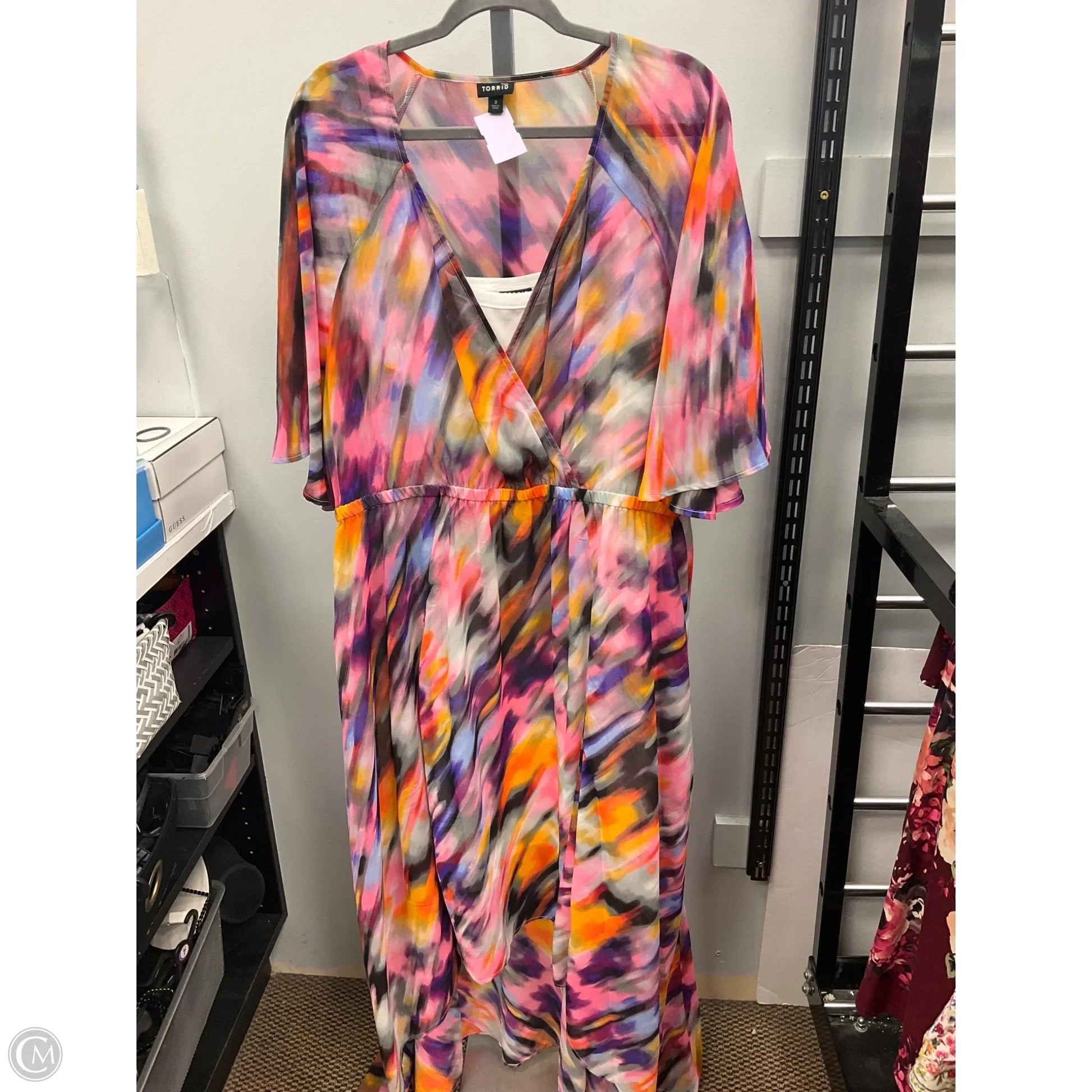 Dress Casual Midi By Torrid In Multi-colored, Size: 3x