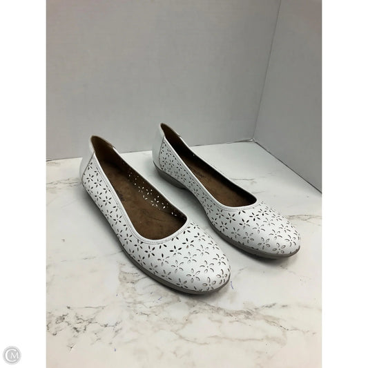Shoes Heels Wedge By Cmc In White, Size: 12