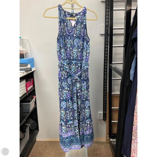 Dress Casual Midi By Talbots In Floral Print, Size: 12p