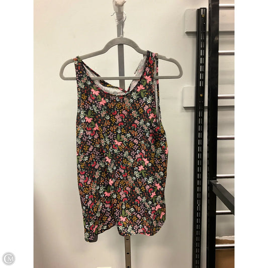 Top Sleeveless By Loft In Floral Print, Size: Lp