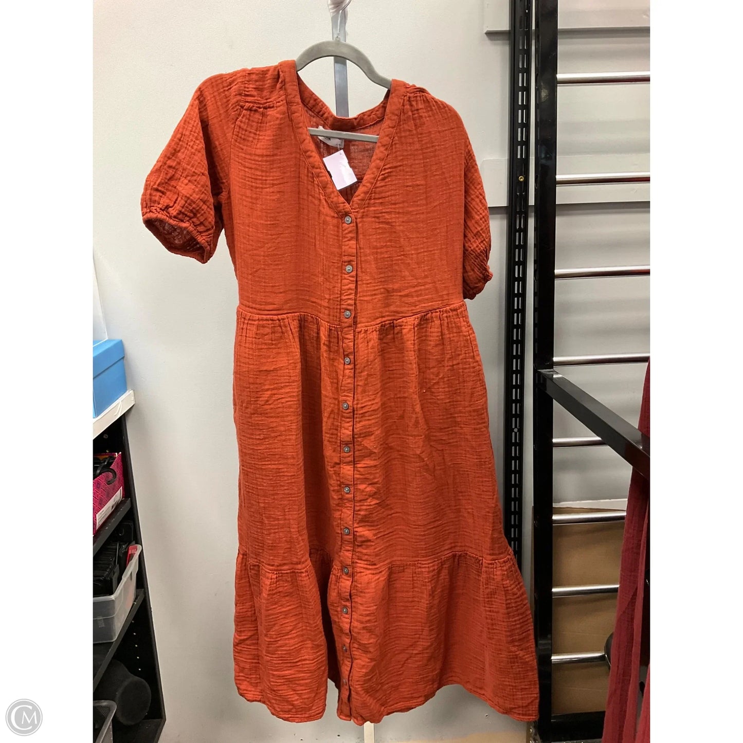 Dress Casual Midi By Sonoma In Brown, Size: L